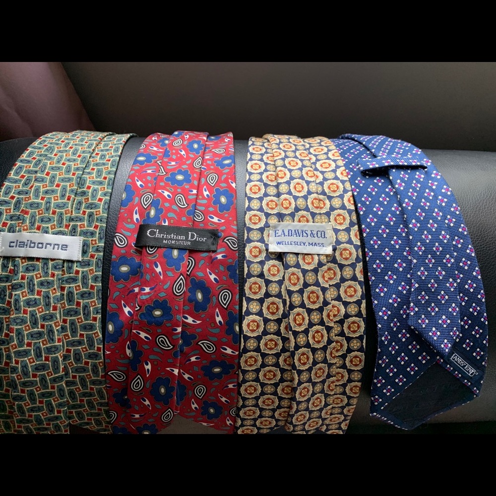 Ties Claiborne, Dior, E.A. Davis Co and Landsend - Picture 1 of 2